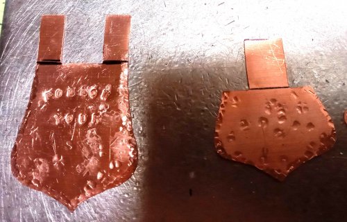 Judy Larson's Easy No Solder Hinges - , General Education, , mark where the metal will bend
